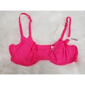 NEW Aerie Smoothez Hot Pink Unlined Underwire Full Coverage Bra Size 34C Stretch